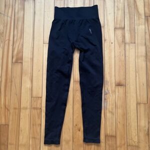 Gymshark Seamless High Waisted Leggings Black Workout Fitness Size XS-Small